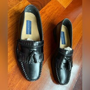 NIB New Giorgio Brutini Columbus Men's Tassel Black Leather Loafer Shoes 8.5 M